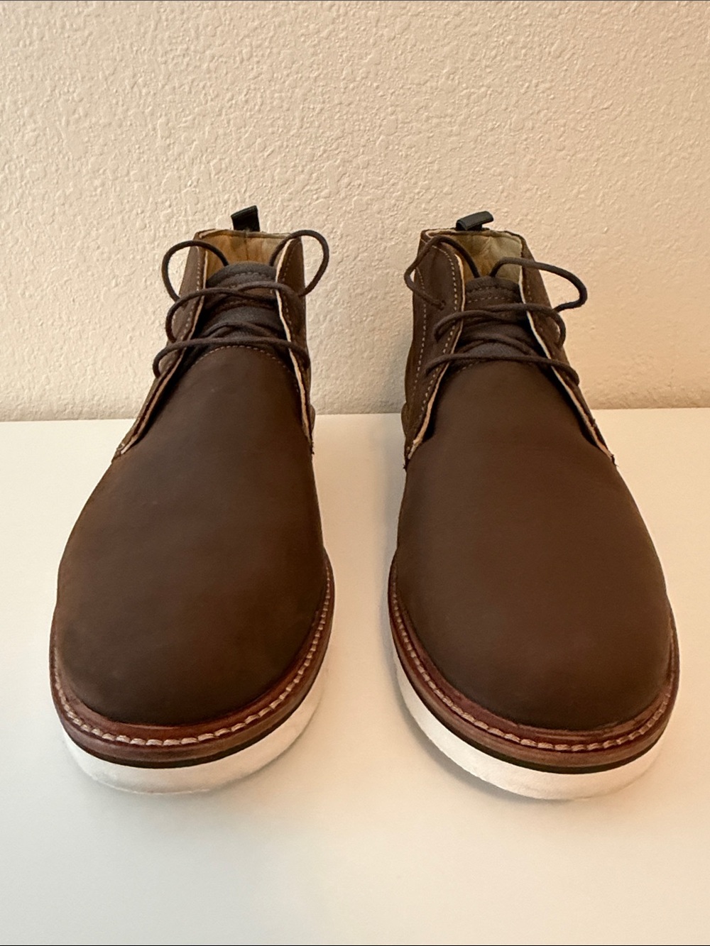 Franco Fortini Brown Leather Chukka Boots Men’s Size 10.5 - Picture 4 of 8